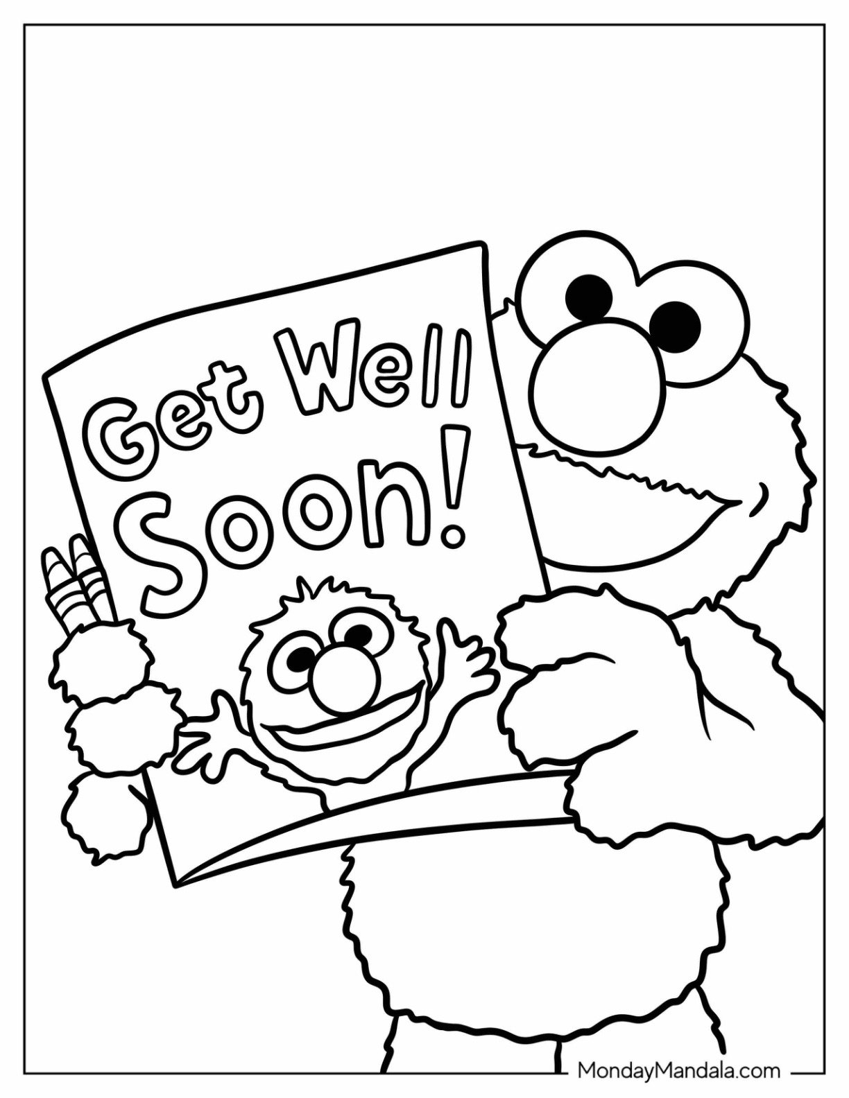 34 Get Well Soon Coloring Pages Free PDF Printables 