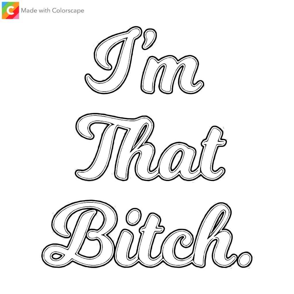 free printable swear word coloring pages