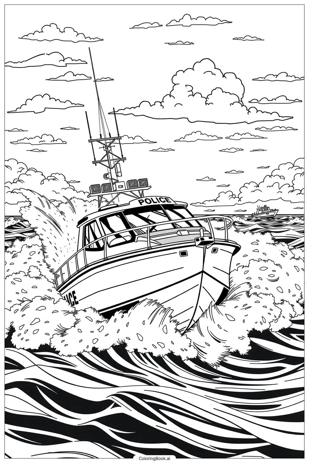 37 Boat Coloring Pages Free PDF PNG Printables 