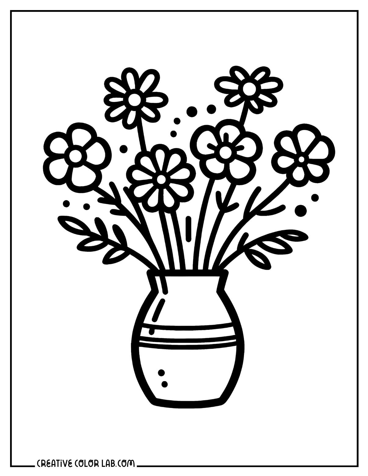 printable coloring pages of flowers