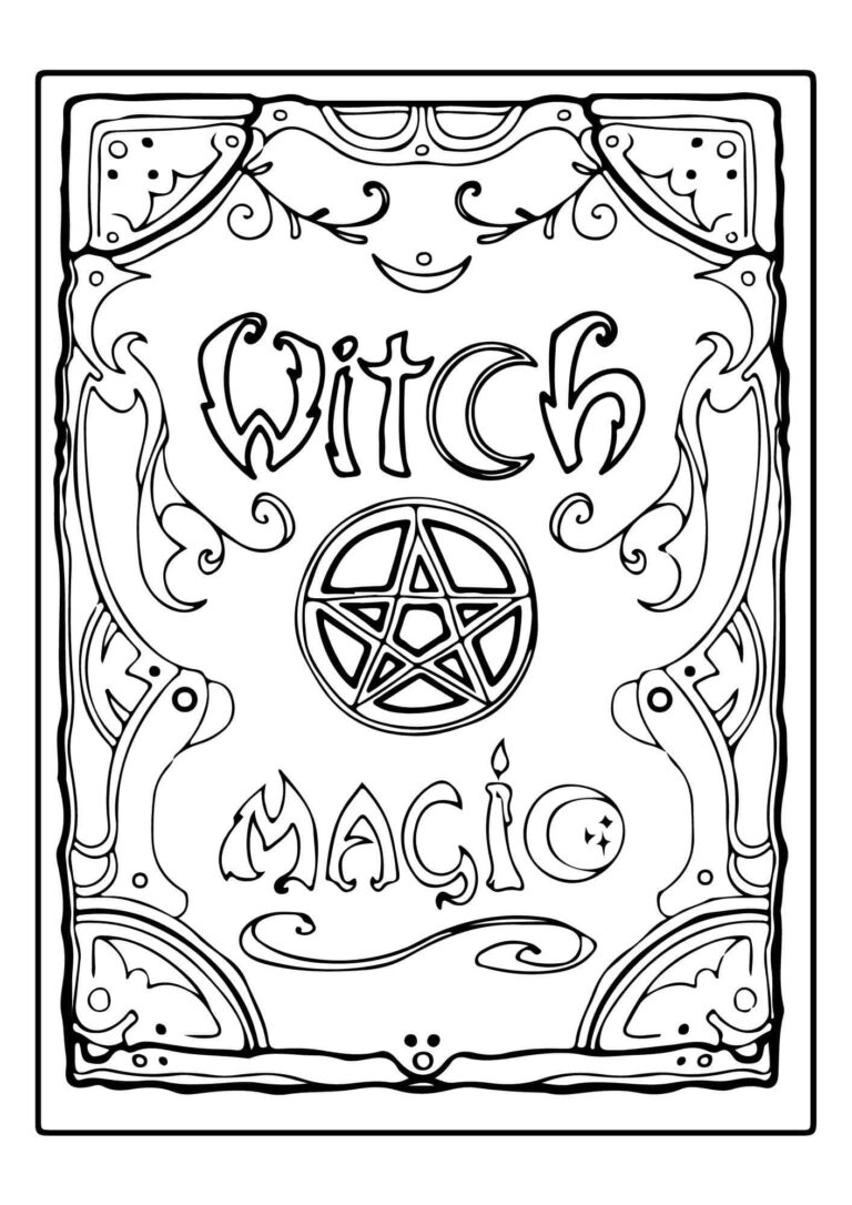 38 Captivating Witch Coloring Pages For Kids And Adults Witch Coloring Pages Coloring Pages Coloring Books