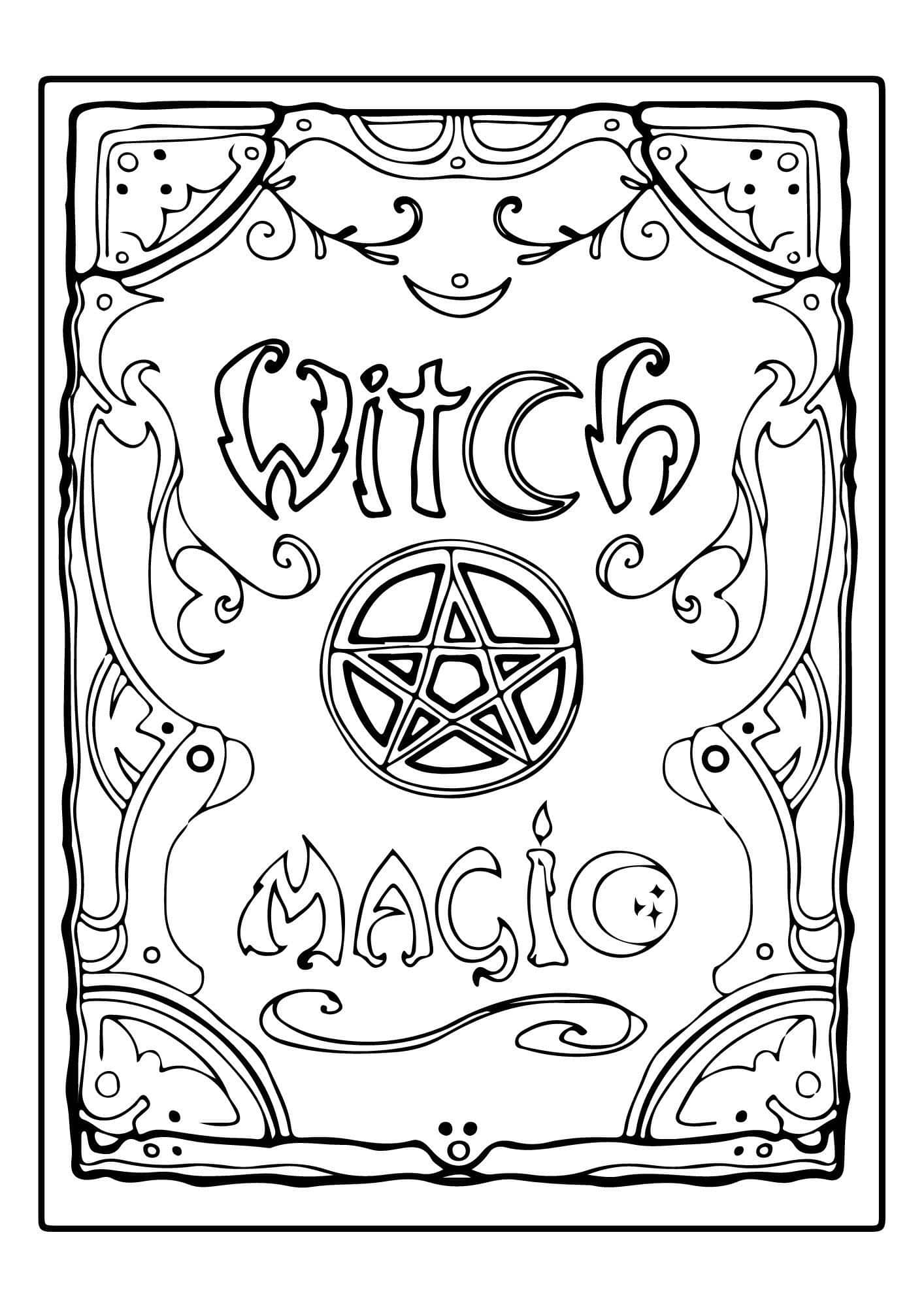 38 Captivating Witch Coloring Pages For Kids And Adults Witch Coloring Pages Coloring Pages Coloring Books
