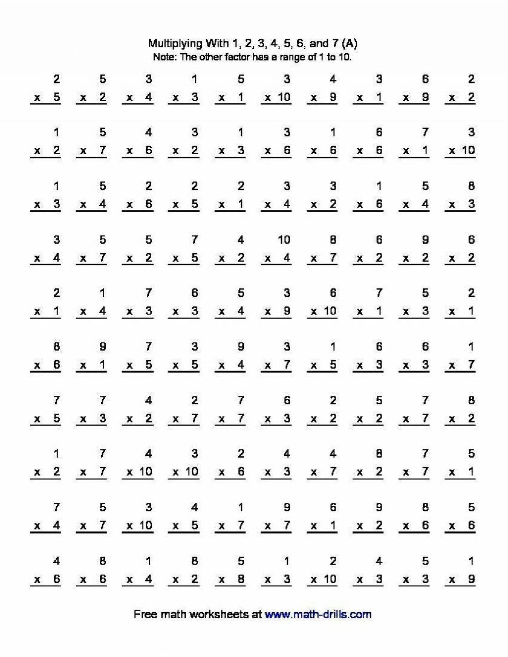 4 Free Math Worksheets Third Grade 3 Multiplication Multiplication Table 4 6 AMP