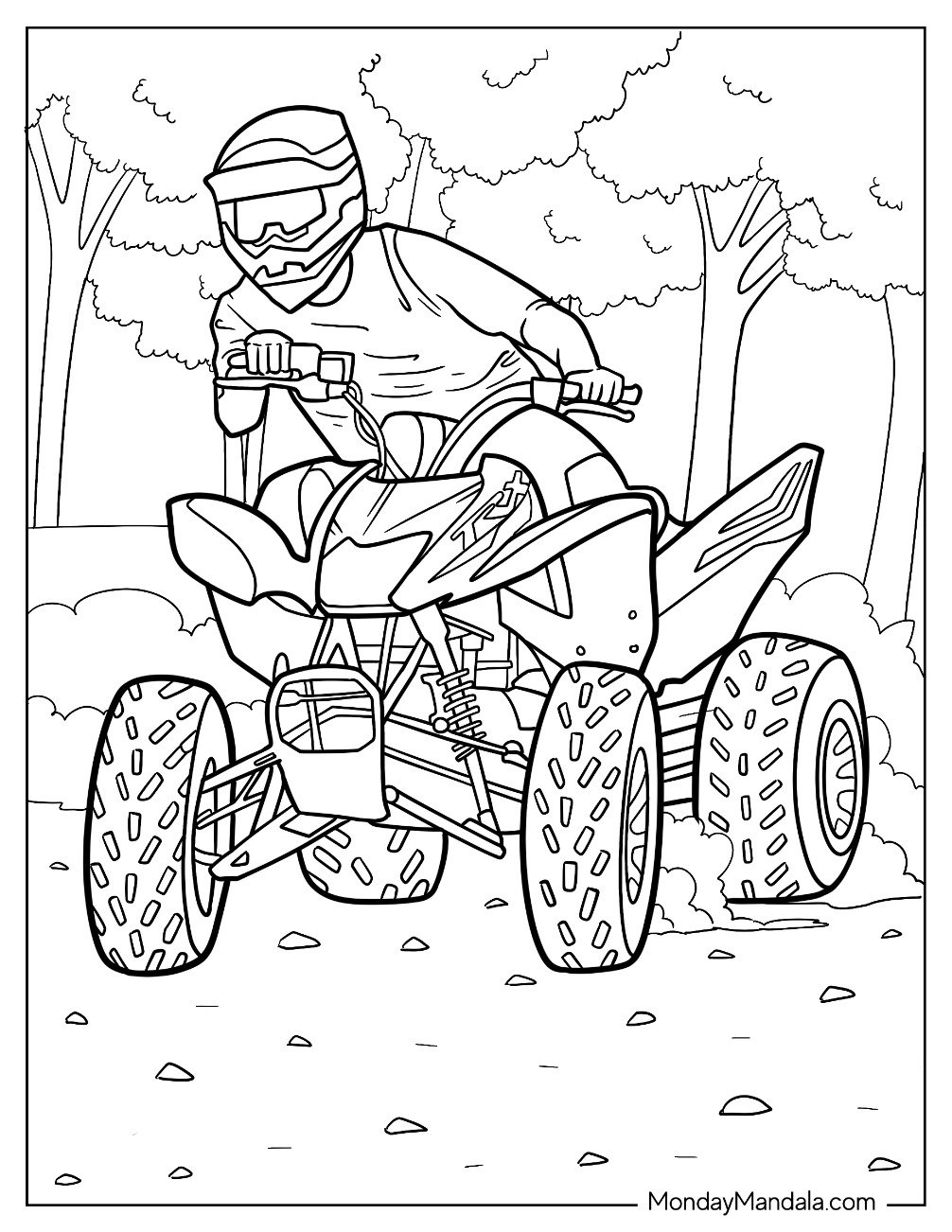 40 ATV Coloring Pages Free PDF Printables 