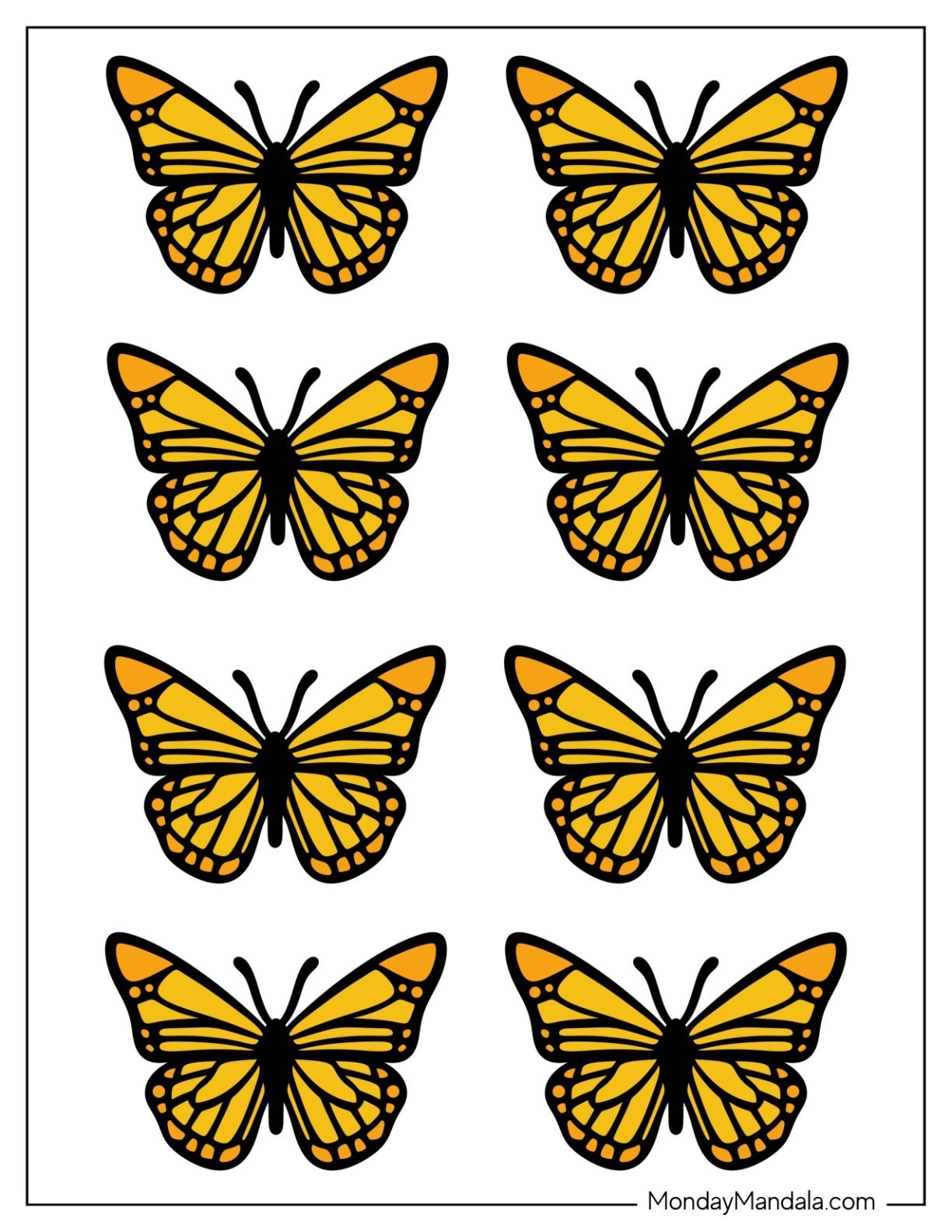 40 Butterfly Templates Free PDF Printables 40 Butterfly Templates Free PDF Printables