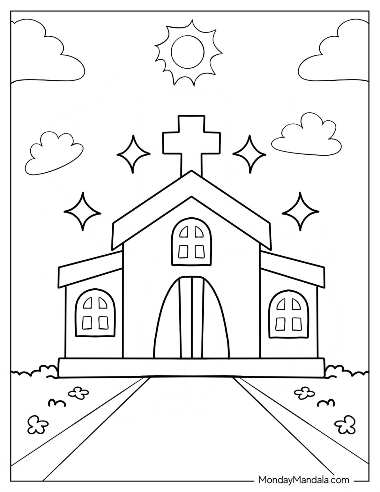 40 Church Coloring Pages Free PDF Printables 40 Church Coloring Pages Free PDF Printables