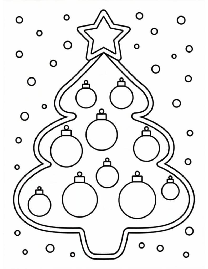 40 Free Printable Christmas Ornament Coloring Pages For Kids Prudent Penny Pincher