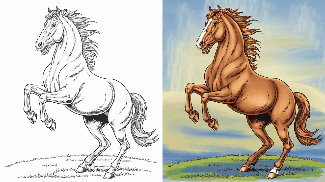 printable horse coloring pages
