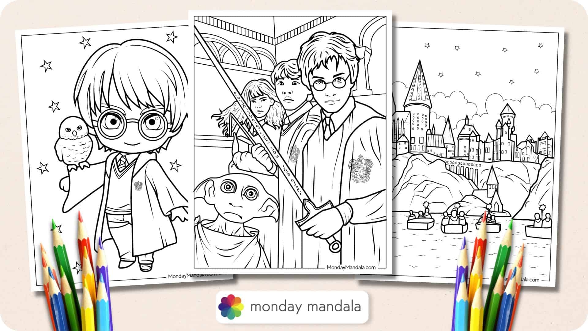 44 Harry Potter Coloring Pages Free PDF Printables 