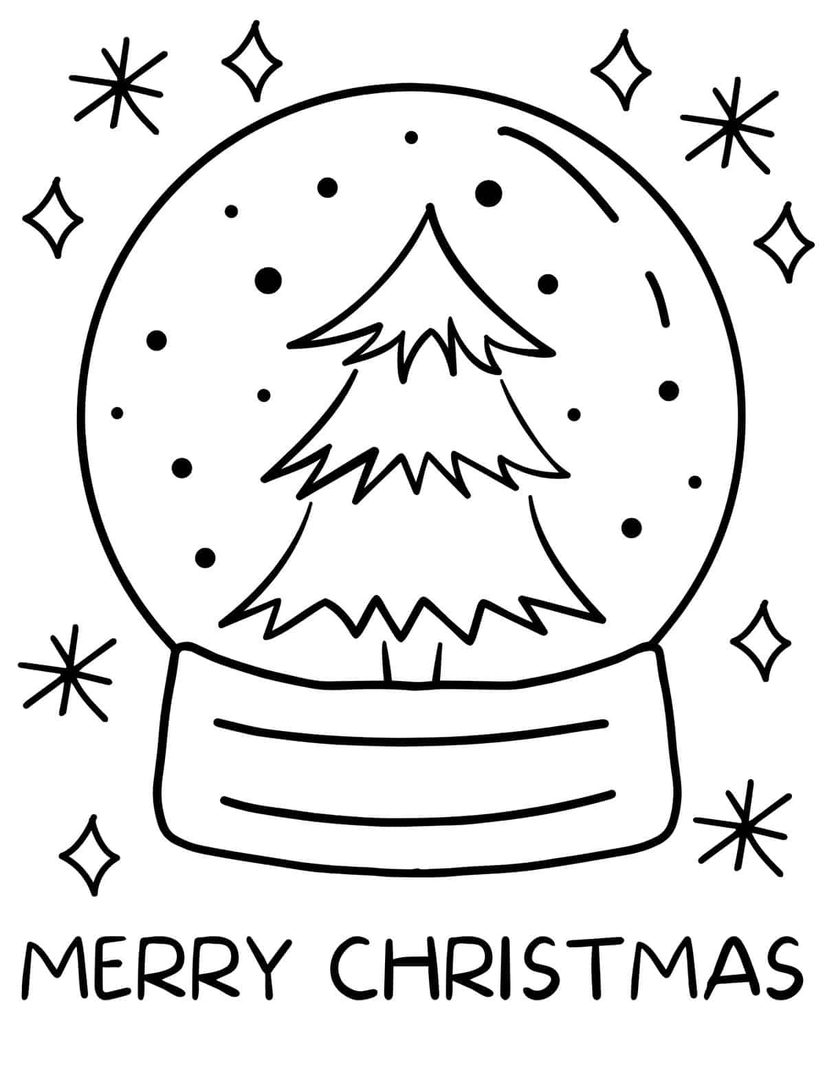 45 Free Printable Christmas Tree Coloring Pages Prudent Penny Pincher