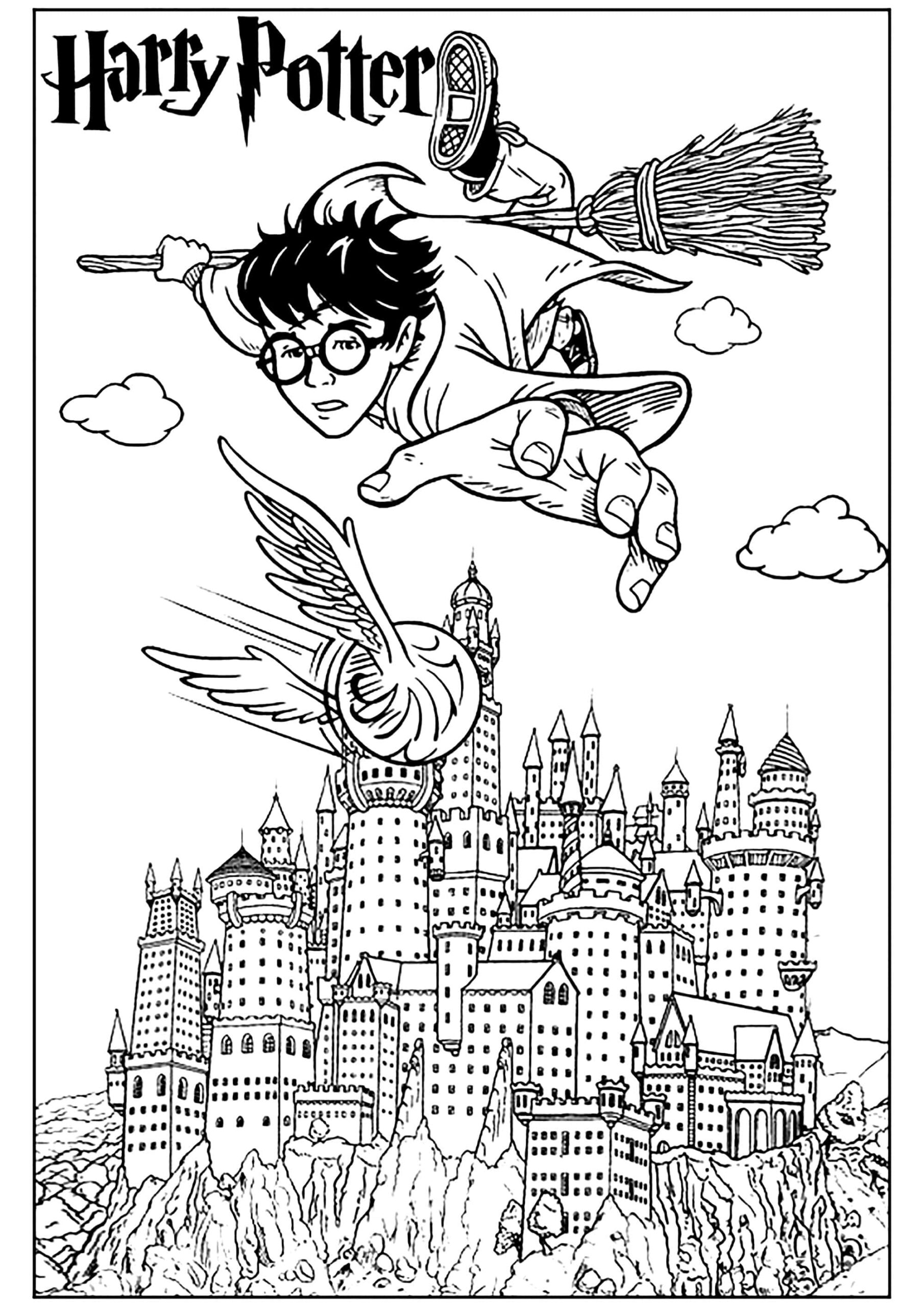 harry potter coloring pages printable