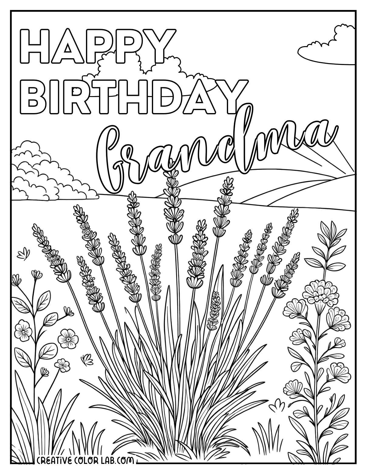 46 Happy Birthday Coloring Pages Free PDF Printables
