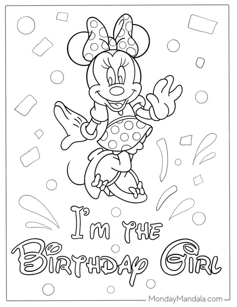 47 Minnie Mouse Coloring Pages Free PDF Printables 