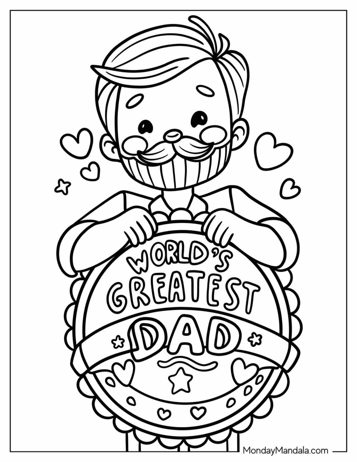 48 Father s Day Coloring Pages Free PDF Printables 