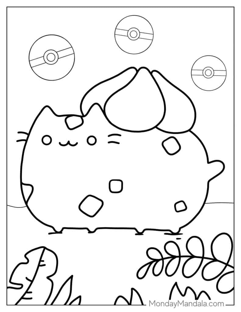 48 Pusheen Coloring Pages Free PDF Printables 