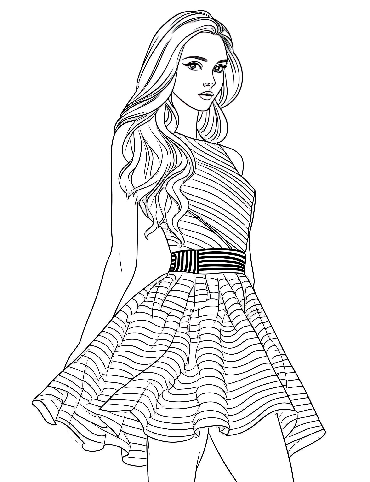 fashion model coloring printables fashion model coloring printables