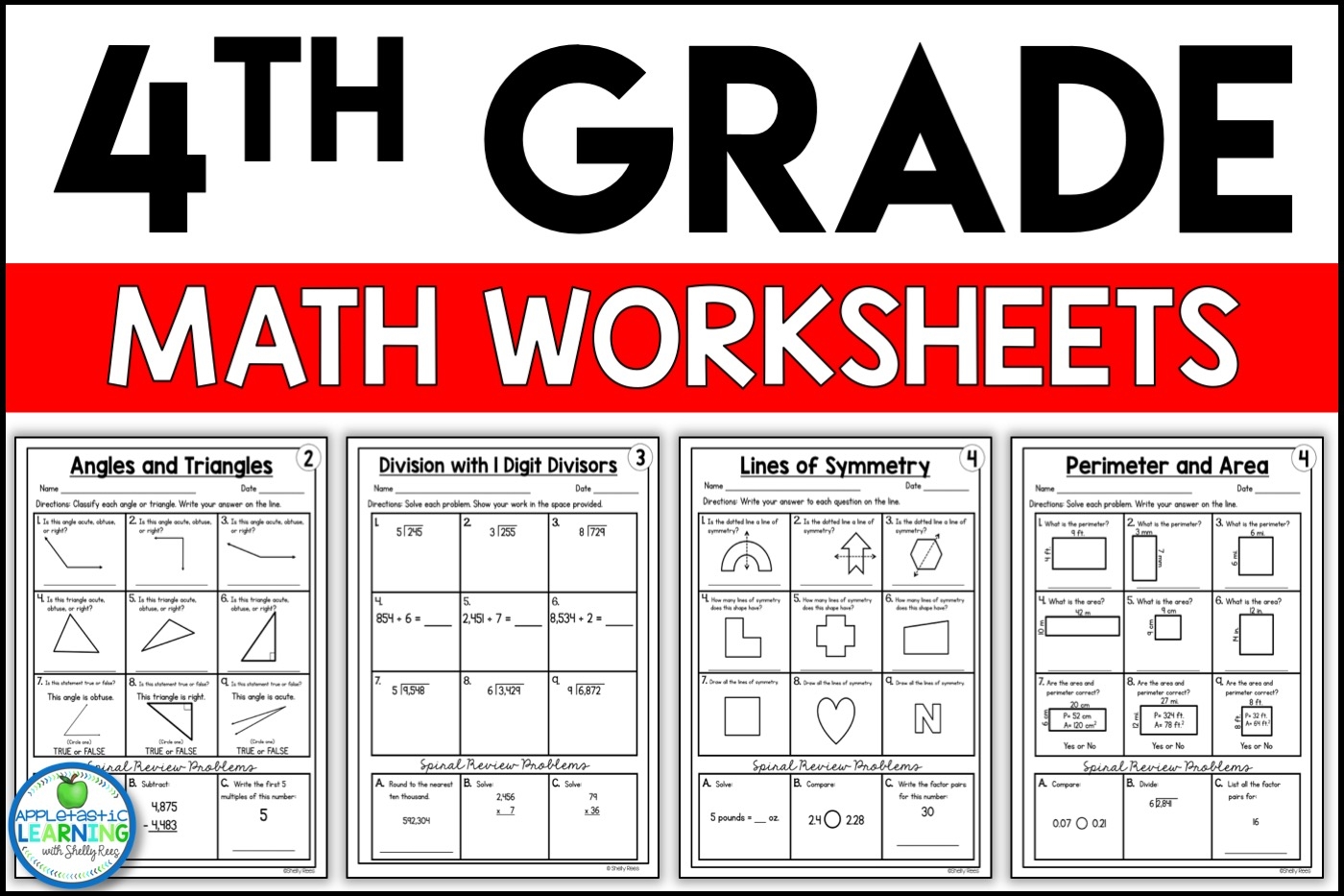 4th grade math worksheets 4th grade math worksheets