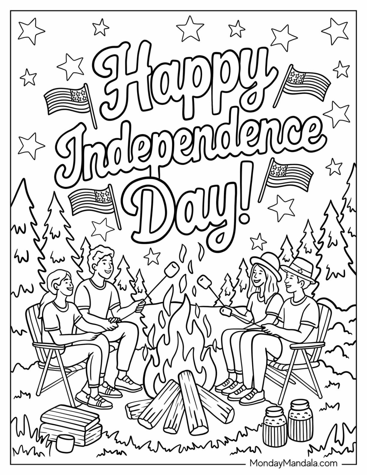 4th Of July Coloring Pages 55 Free PDF Printables 4th Of July Coloring Pages 55 Free PDF Printables