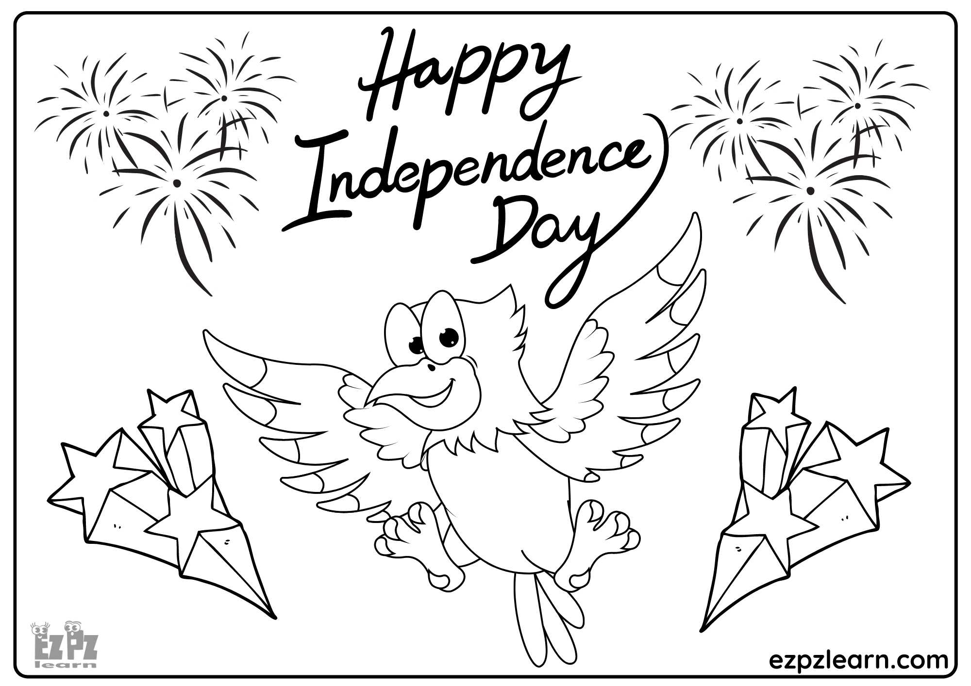 4th Of July Independence Day Coloring Page 8 Ezpzlearn 4th Of July Independence Day Coloring Page 8 Ezpzlearn