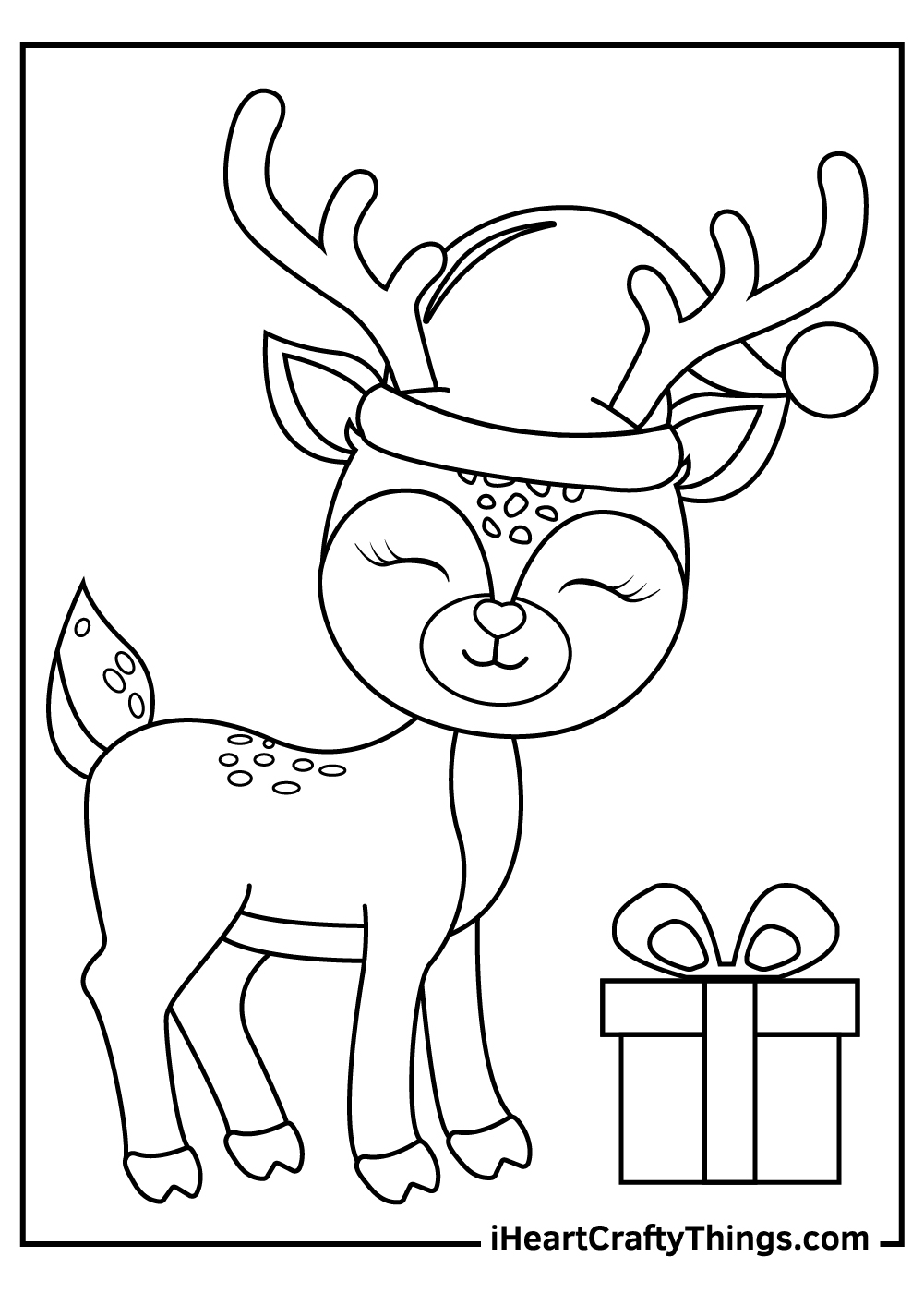 reindeer printable coloring pages reindeer printable coloring pages