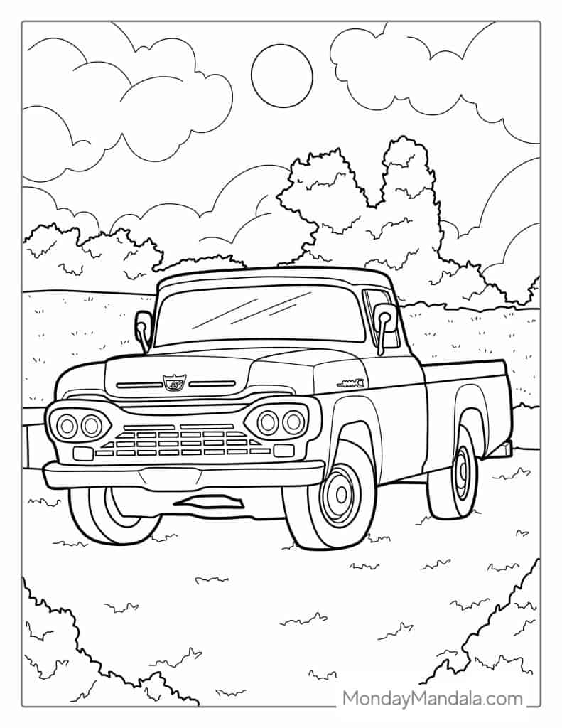 52 Car Coloring Pages Free PDF Printables 
