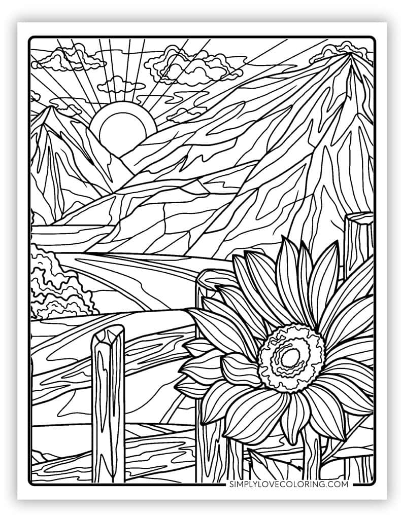 nature coloring pages printable nature coloring pages printable