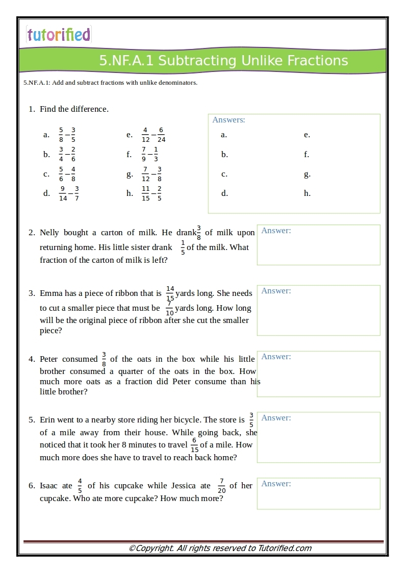 5th Grade Common Core Math Worksheets 5th Grade Common Core Math Worksheets