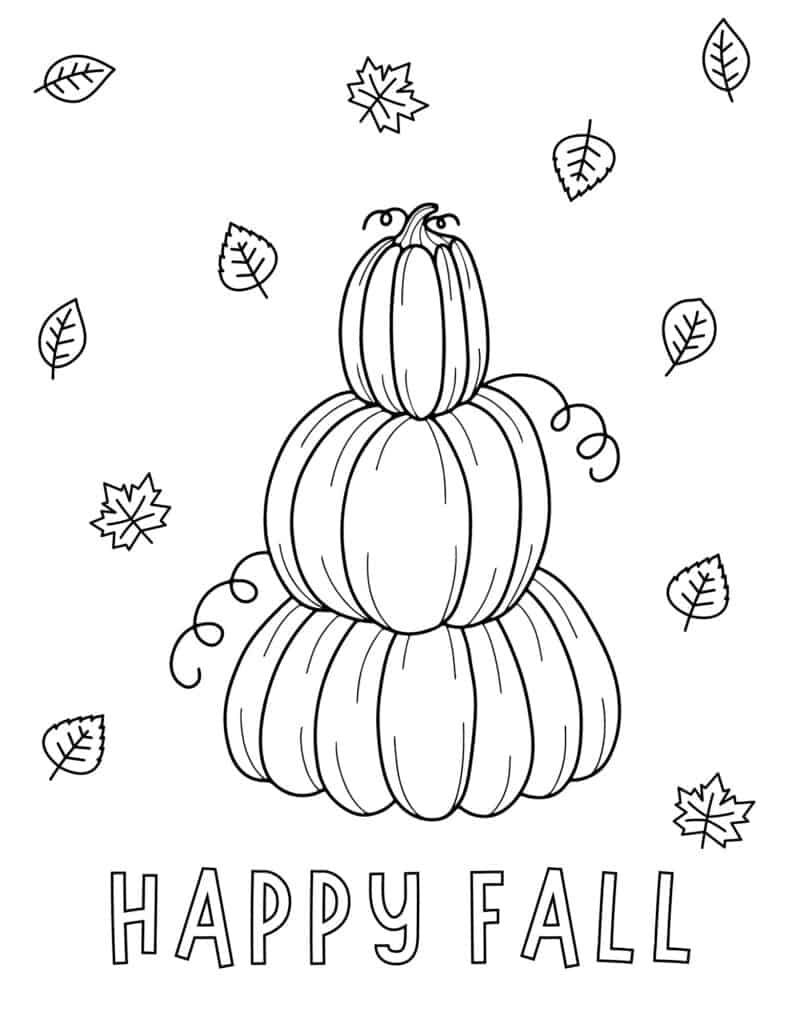 60 Free Printable Fall Coloring Pages Prudent Penny Pincher
