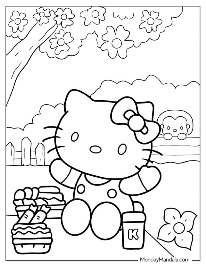 68 Hello Kitty Coloring Pages Free PDF Printables 