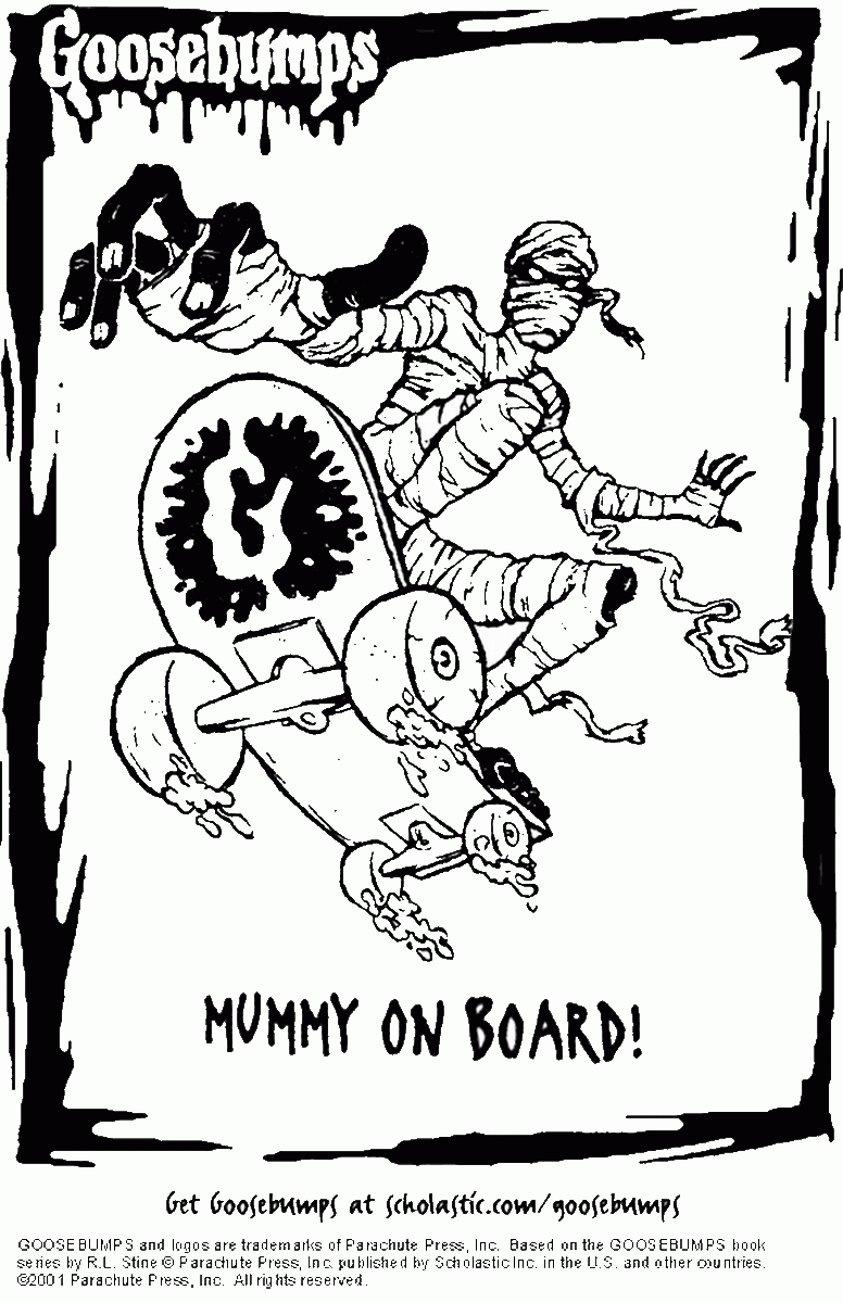 7 Goosebumps Ideas Goosebumps Goosebumps Party Coloring Pages