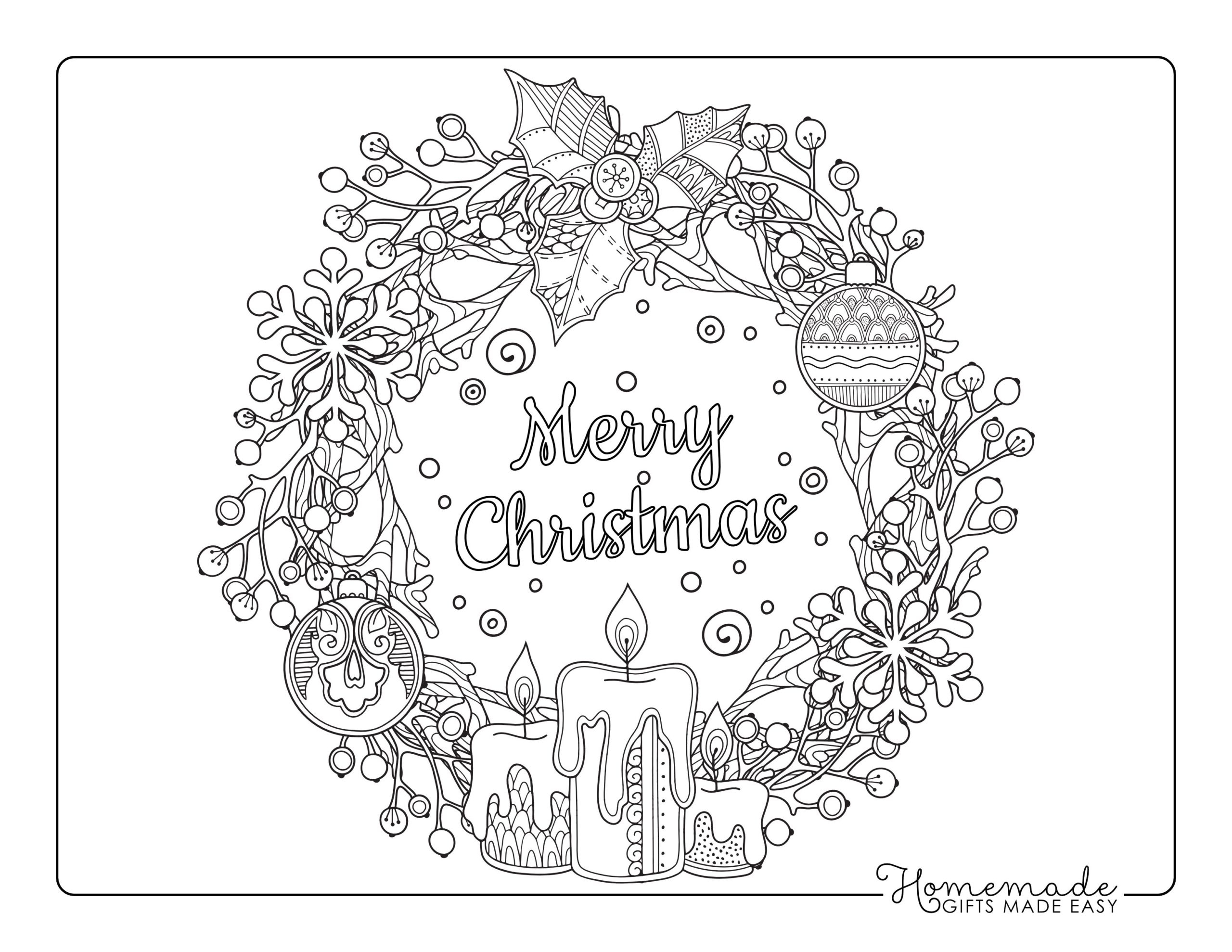 71 Free Christmas Coloring Pages For Adults In 2025 Happier Human