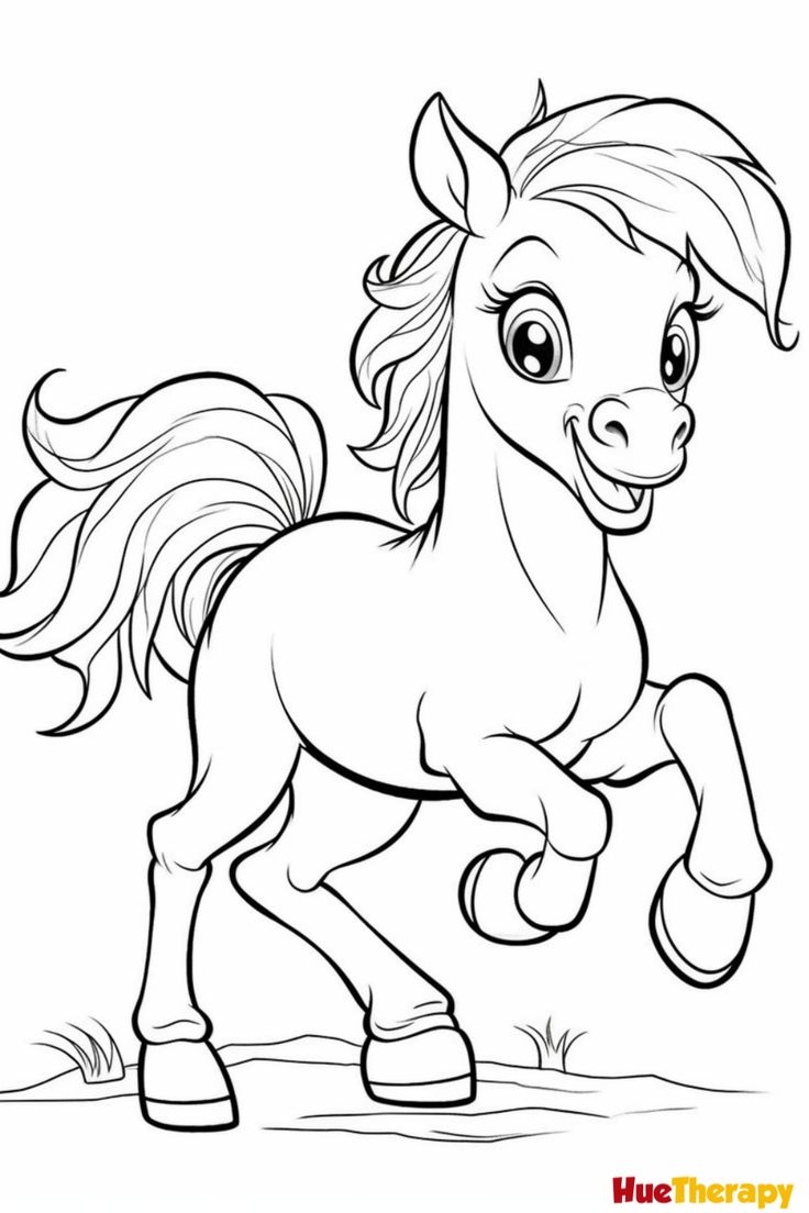 horse and pony printable coloring