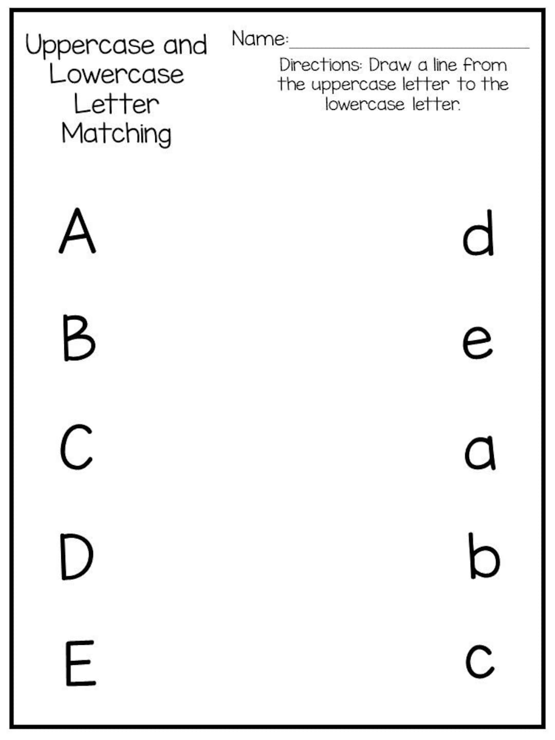 9 Printable Preschool Alphabet Worksheets Letter Recognition Worksheets And Activities Handwriting Etsy 9 Printable Preschool Alphabet Worksheets Letter Recognition Worksheets And Activities Handwriting Etsy
