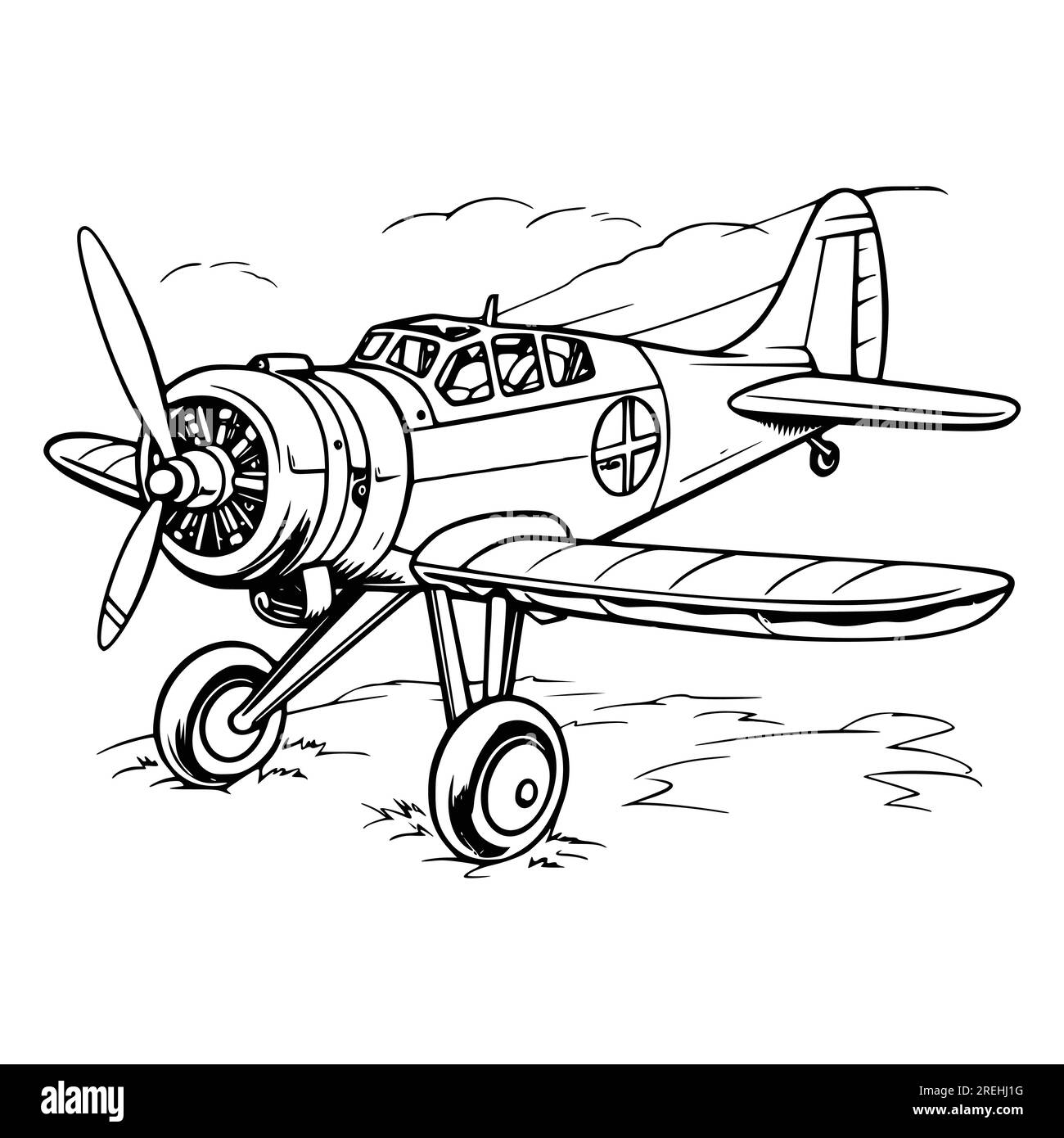 Airplane Coloring Pages Hi res Stock Photography And Images Alamy