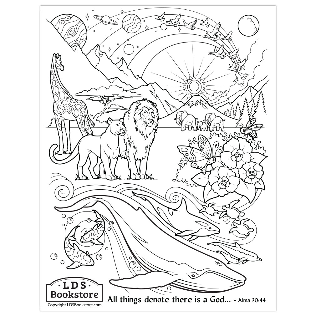 All Things Denote There Is A God Coloring Page Printable All Things Denote There Is A God Coloring Page Printable