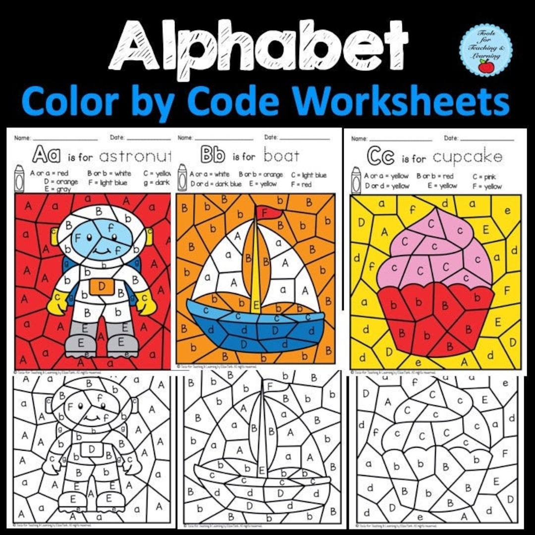 color by code worksheets