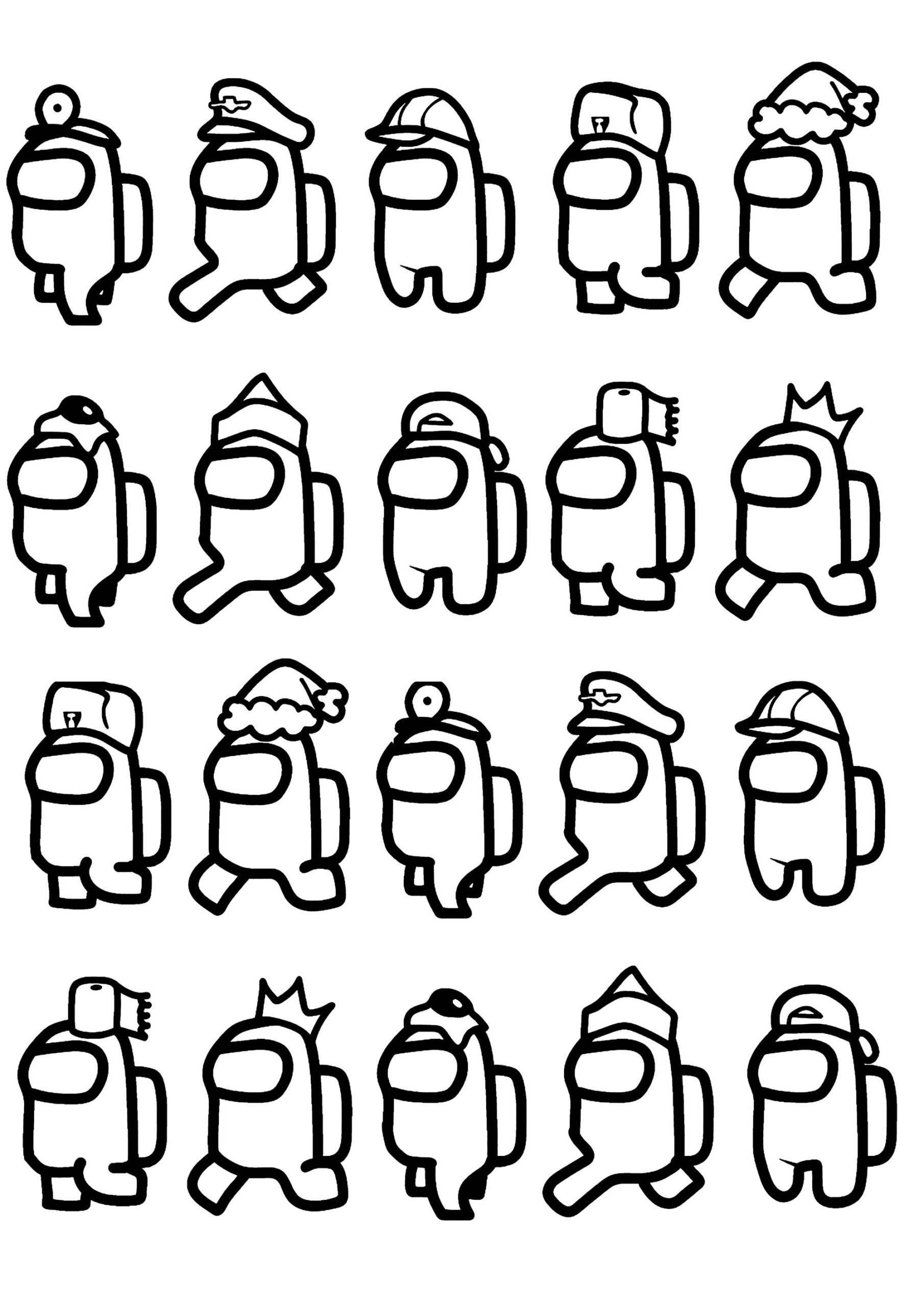 among us coloring pages printable