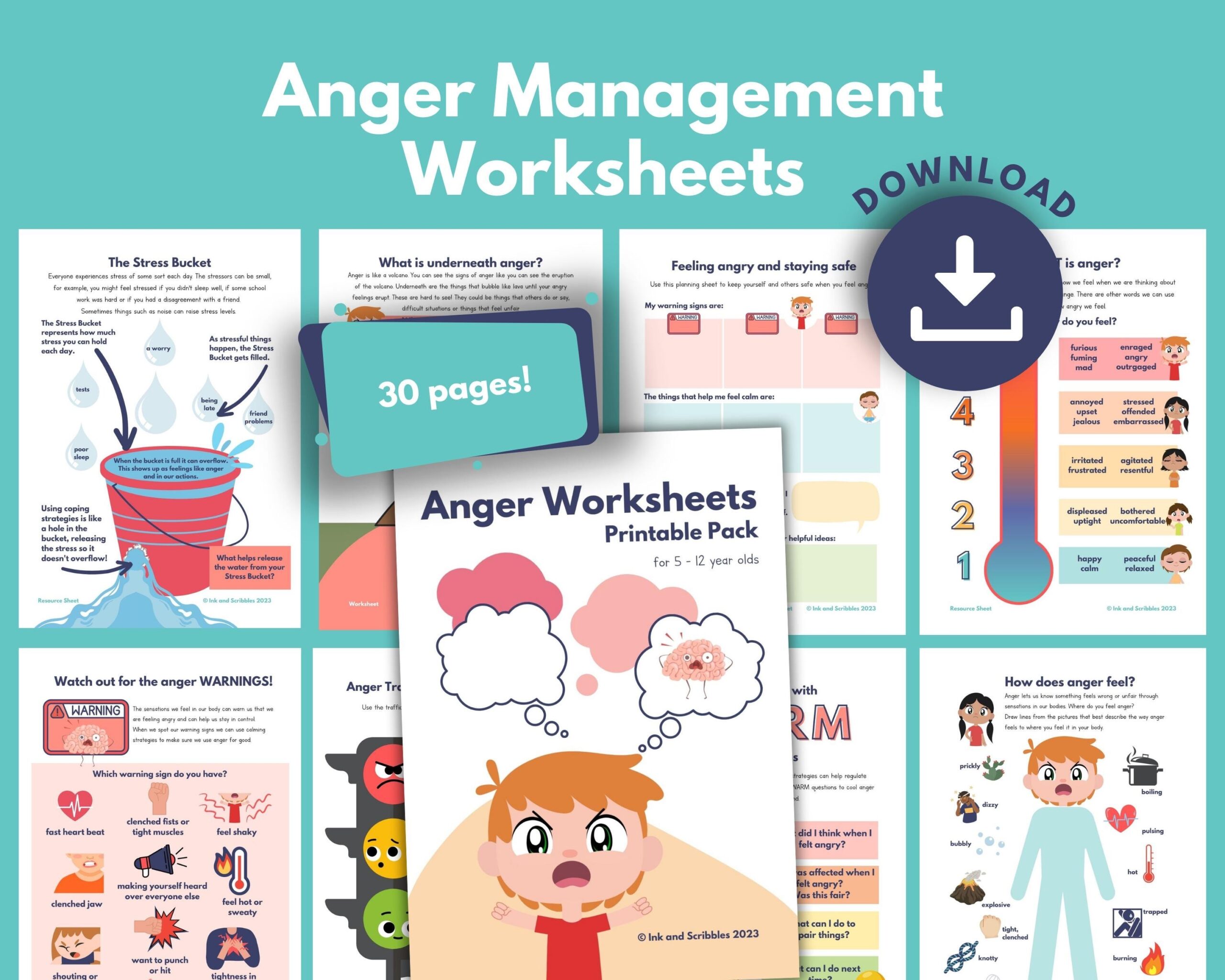 anger management worksheets