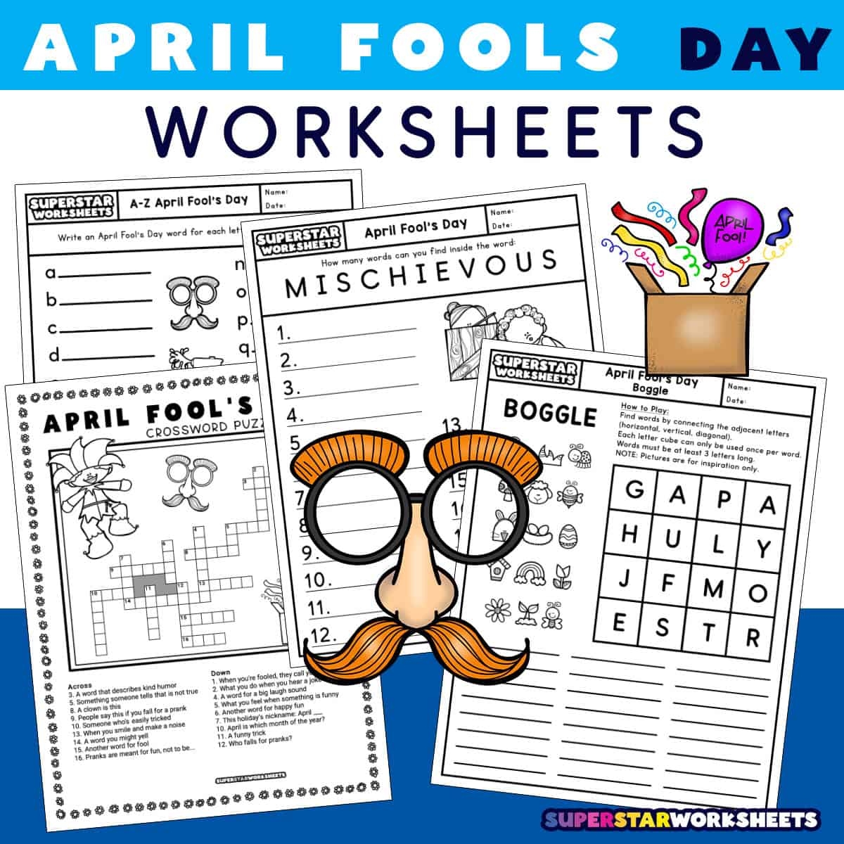April Fool s Day Worksheets Superstar Worksheets