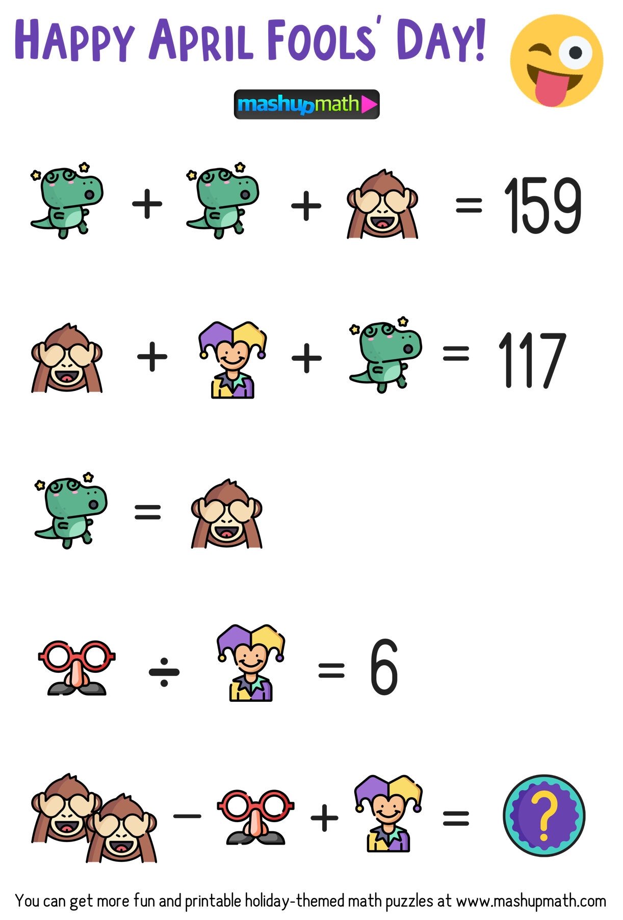 April Fools Day Blog Mashup Math April Fools Day Blog Mashup Math