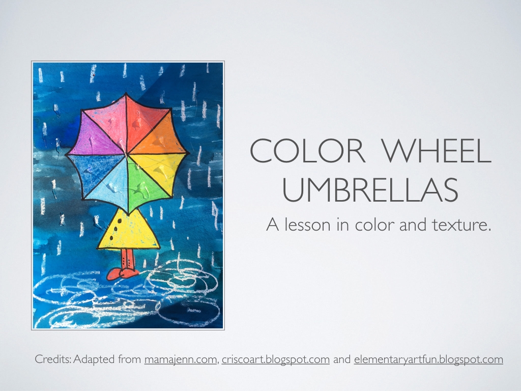 Art A Baloo Crew Color Wheel Umbrellas A Lesson In Color And Texture