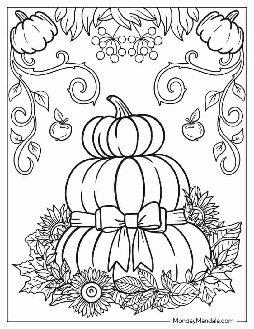 fall printables coloring pages