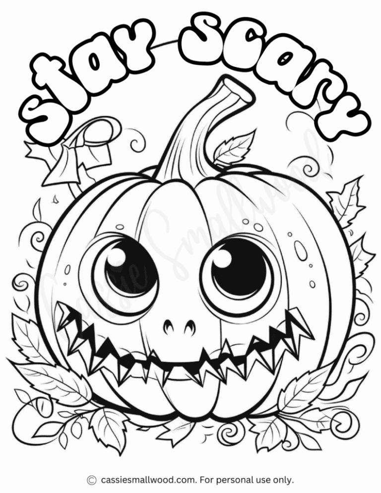 AWESOME Halloween Coloring Pages Cassie Smallwood