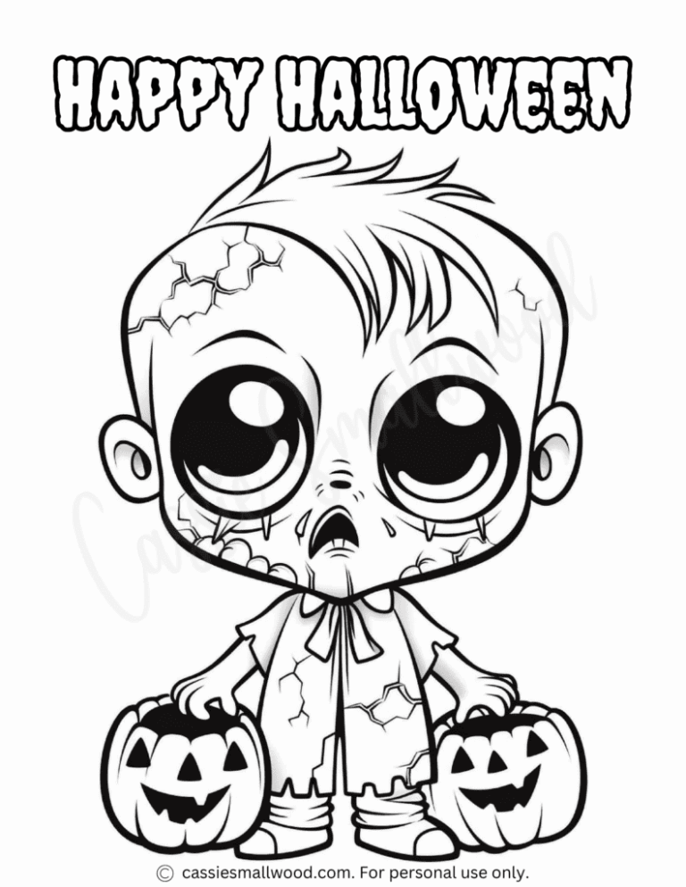 AWESOME Halloween Coloring Pages Cassie Smallwood