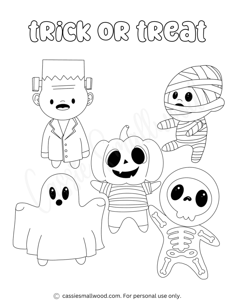toddler halloween coloring pages printable