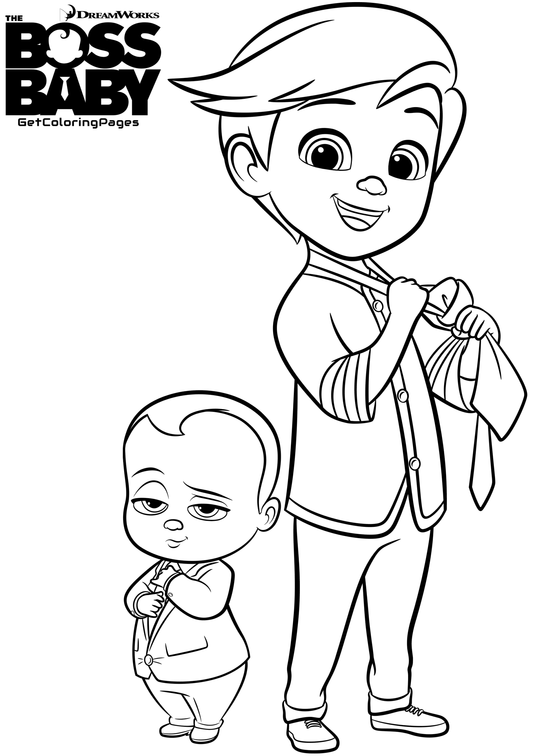 Baby Boss Coloring Page For Kids Baby Boss Coloring Pages