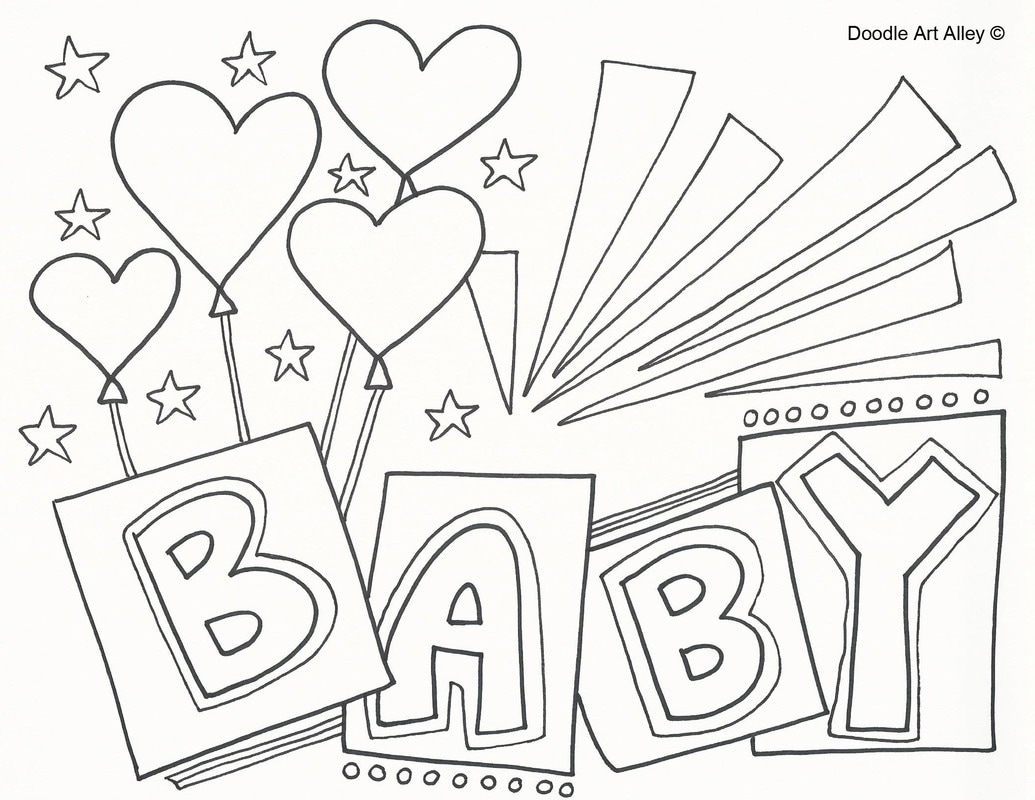 Baby Coloring Pages DOODLE ART ALLEY Baby Coloring Pages DOODLE ART ALLEY