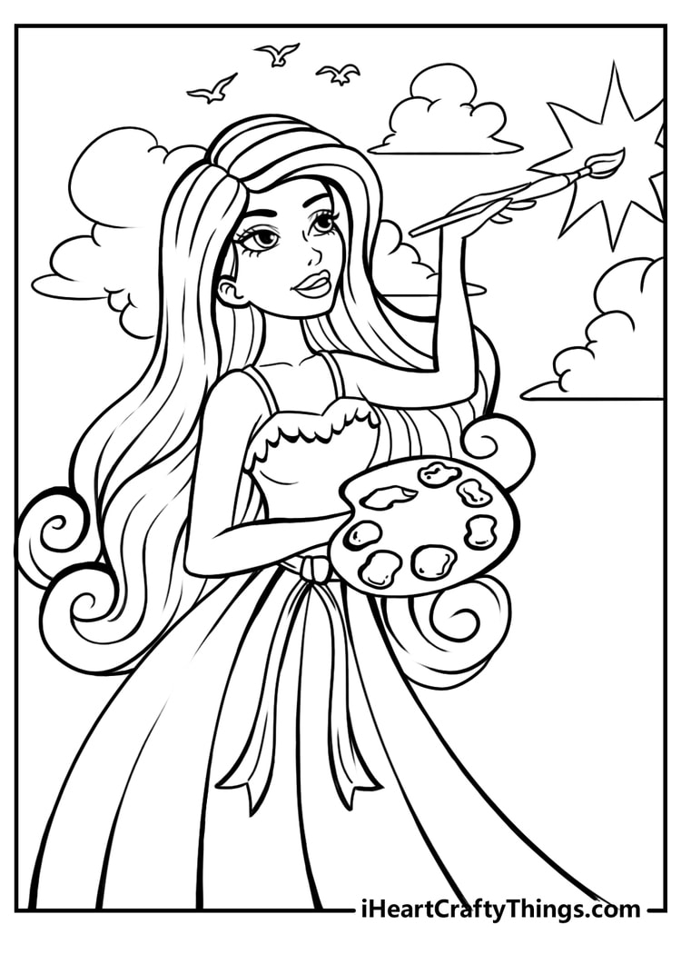 Barbie Coloring Pages 100 Free Printables 