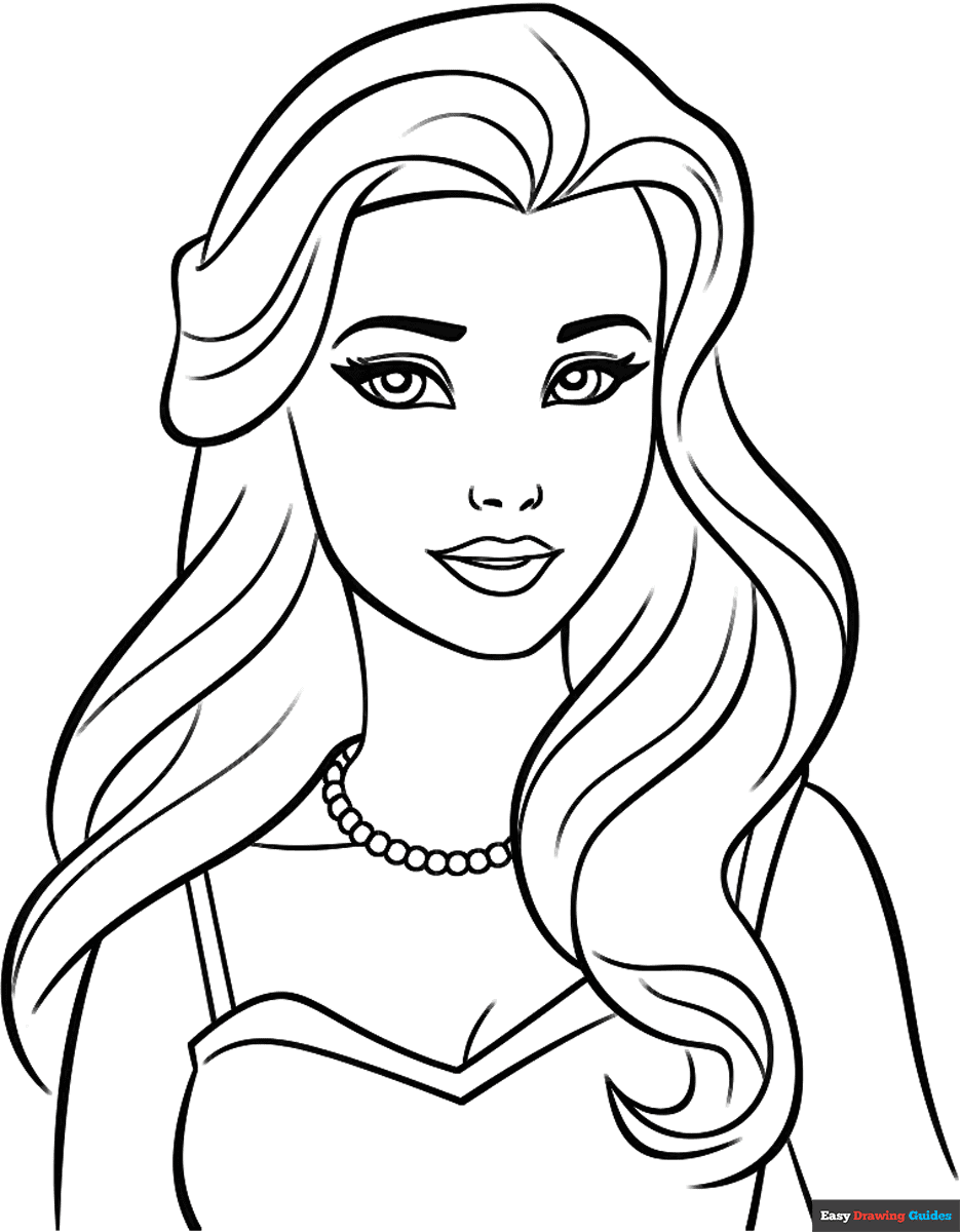 barbie coloring pages printable