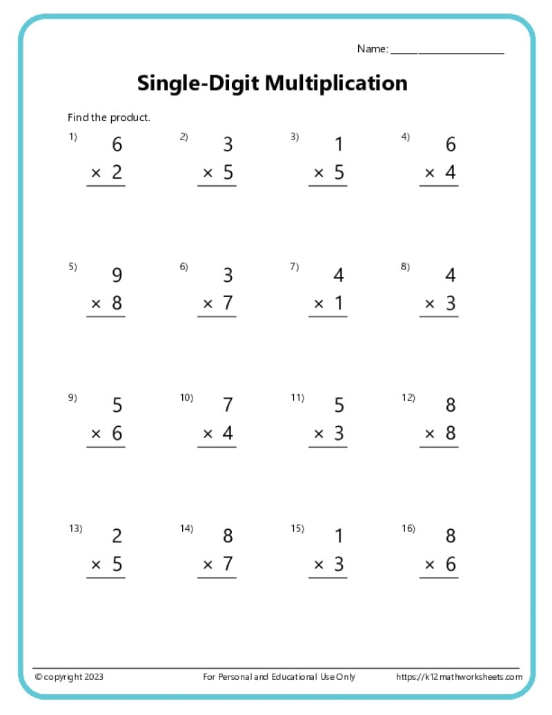 multiplication worksheets grade 4